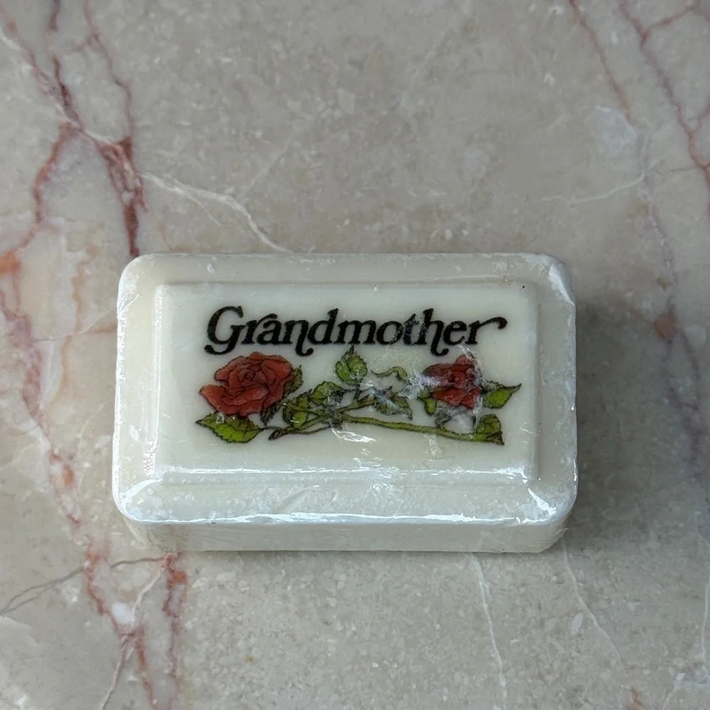 Grandmother Soap with Rose Design